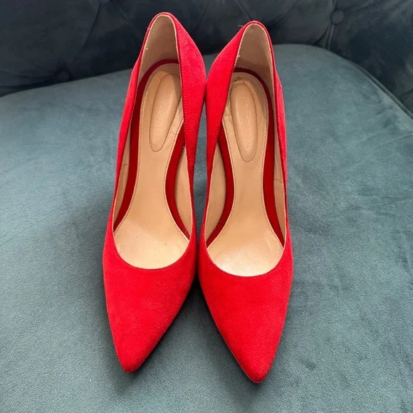 The Kooples red suede heels - added outsoles! - Picture 2 of 6